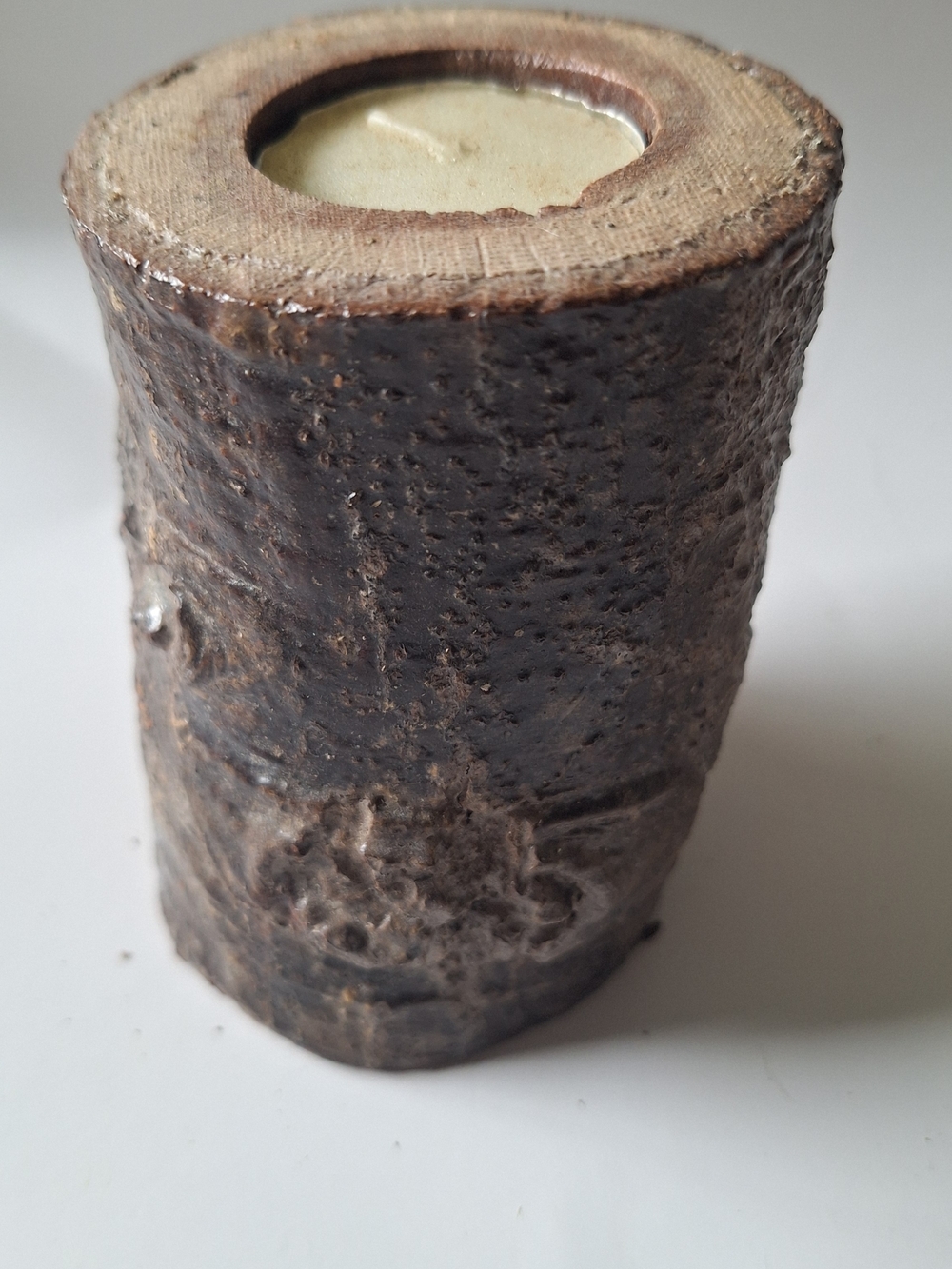 Set Of 3 Rustic Brown Birch Log Tealight Candle Holder - Handmade - Picture 10 of 10